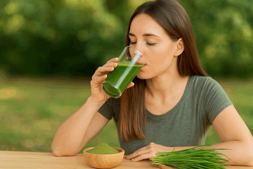 Gerstengras trinken für die Verdauung