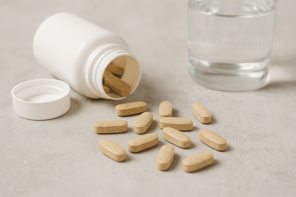 Körper mit Tabletten entwässern