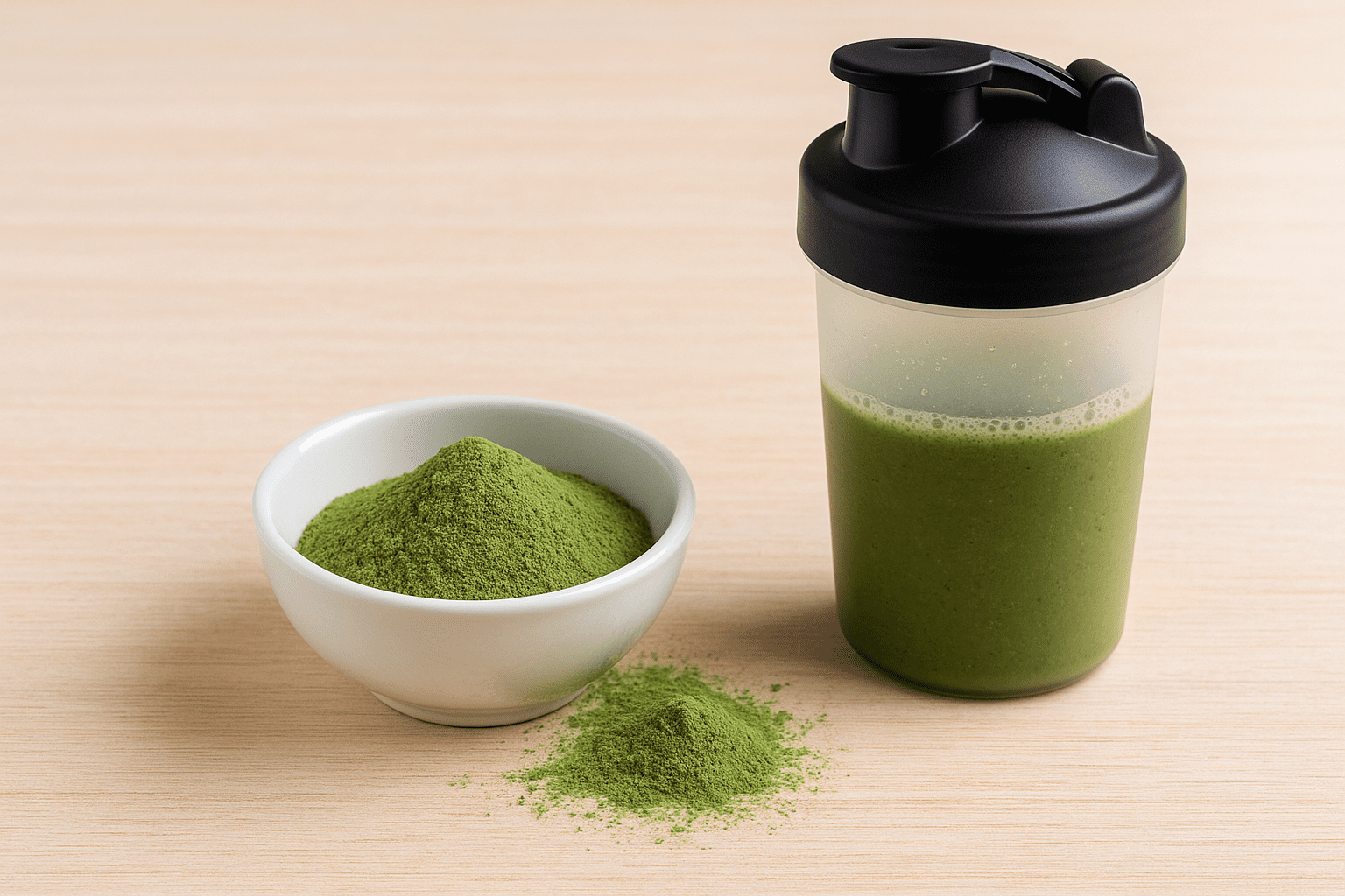 Gerstengraspulver im Smoothie