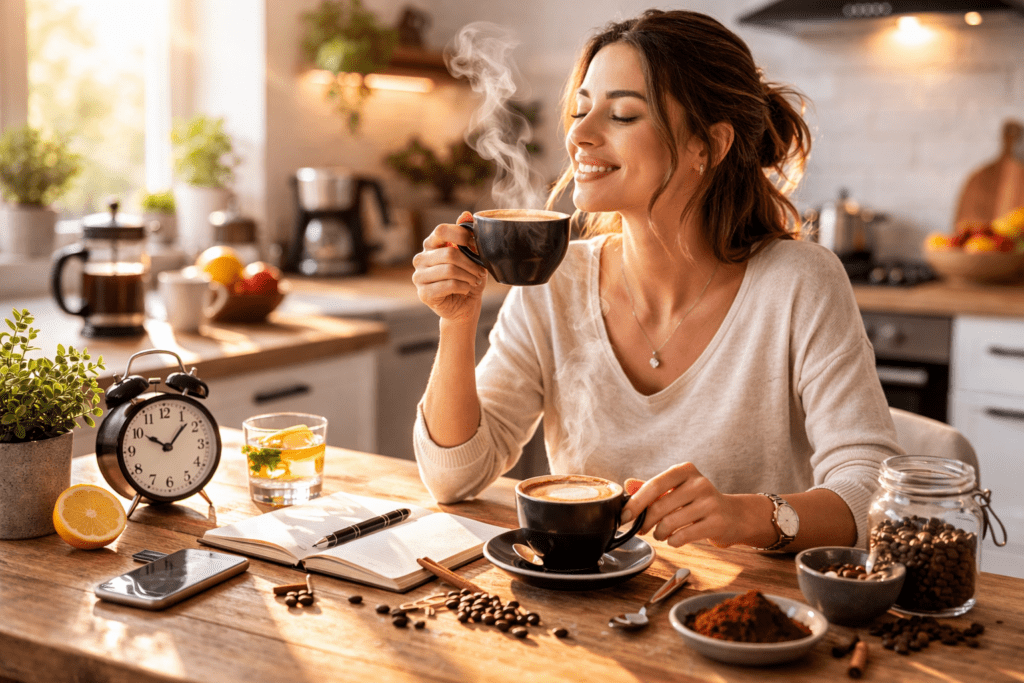 Kaffee trinken im Alltag kann dabei helfen, den Stoffwechsel anzuregen